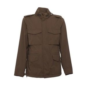 Aspesi Structured High Collar Brown Jacket With Multiple Pockets - NWT
